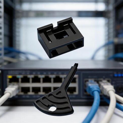 10Pcs Invisible USB Port Protectors Includes Single for Data Theft on Workstations USB Security in Kuwait