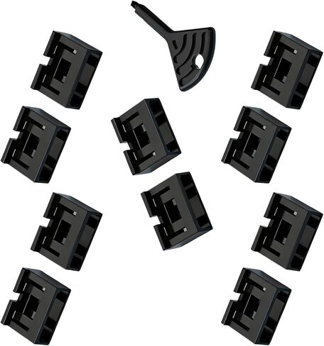 10Pcs Invisible USB Port Protectors Includes Single for Data Theft on Workstations USB Security in Kuwait