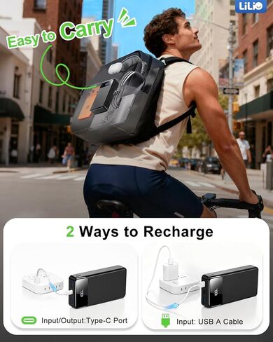 LILIO 60000mAh Portable Charger, 22.5W Fast Charging with 3 in 1 Cable in Kuwait