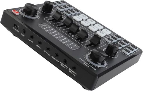 Gazaar V9 BT Sound Card,Noise Reduction Audio Mixer,16 Special Effects in Kuwait
