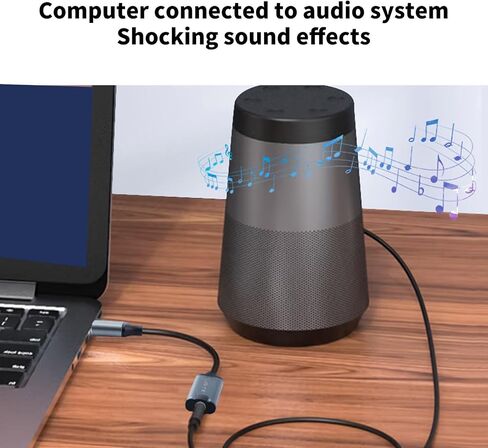 USB Sound Card External Stereo Sound Card with Microphone Port USB to 3.5mm Adapter for Laptop Desktop Headsets in Kuwait