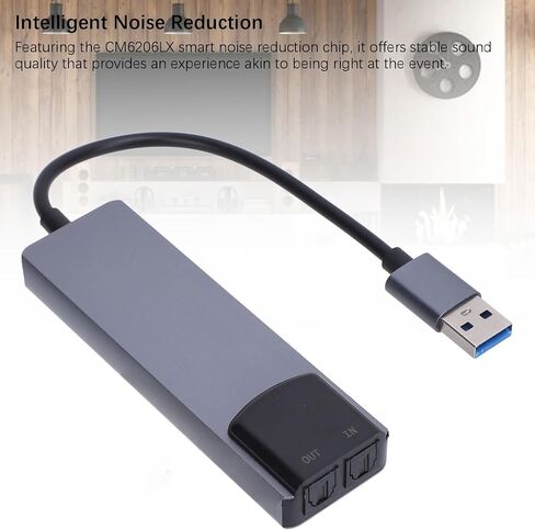 External USB Sound Card for PC Audio Adapter 5.1 7.1 Channel Optical Input Output Mixing Support Noise Reduction for Window 98 ME 2000 X P 7 8 Desktop Laptop Home Theater Device in Kuwait