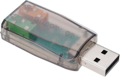 External USB to 3.5mm Microphone Adapter 3D Sound Card in Kuwait