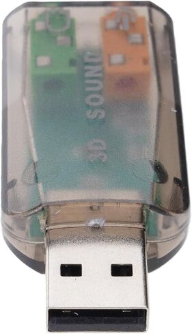 External USB to 3.5mm Microphone Adapter 3D Sound Card in Kuwait
