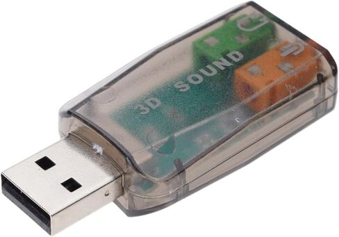 External USB to 3.5mm Microphone Adapter 3D Sound Card in Kuwait