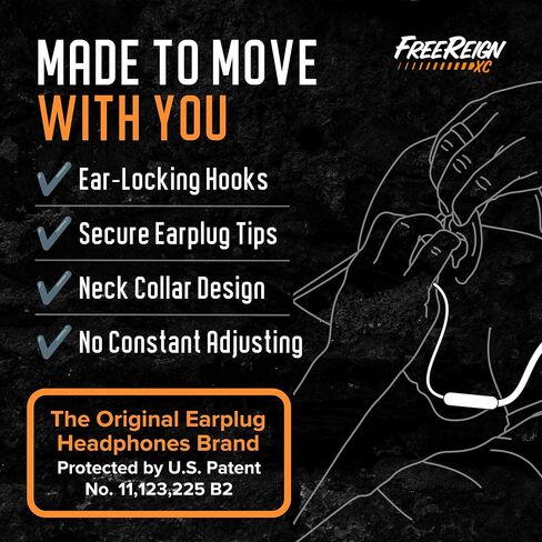 Plugfones FreeReign XC Bluetooth Hearing Protection Earplug Headphones in Kuwait