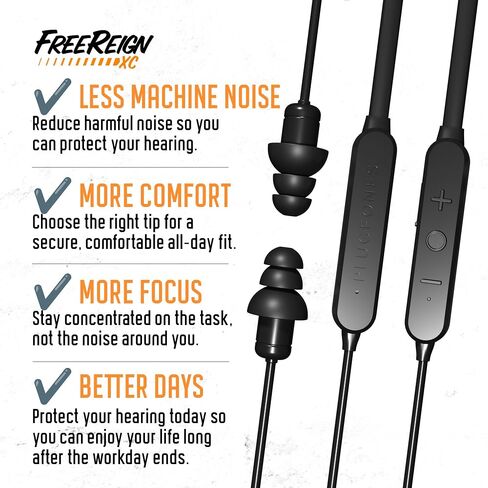 Plugfones FreeReign XC Bluetooth Hearing Protection Earplug Headphones in Kuwait
