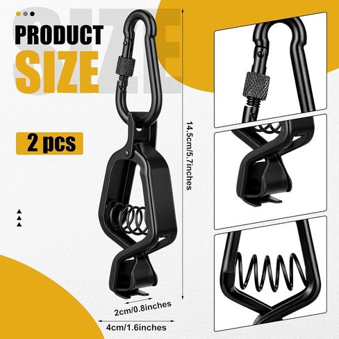 Metal Glove Clip Heavy Duty Glove Holder Clip Stainless Steel Powerful Bite Gloves Clamp with Strap for Firefighter Accessories Work Belt Duty Belt Tactical Backpack in Kuwait