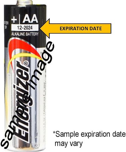 Energizer AA Max Alkaline E91 Batteries Made in USA - Expiration 12/2024 or Later - 100 Count in Kuwait