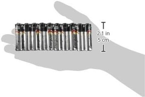 Energizer AA Max Alkaline E91 Batteries Made in USA - Expiration 12/2024 or Later - 100 Count in Kuwait