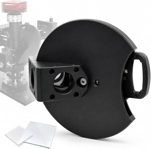 5-Position Dichroic Filter Wheel, Telescope Filter Holder with Sm1 and M4 Mounting, Magnetic Holders for 36 X 25mm Optics Up to 1.1mm Thick, 45° Optical Imaging and Spectral Experiments in Kuwait