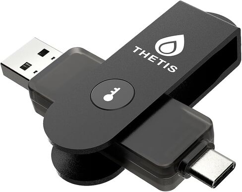Thetis Pro For Business - FIDO2 Security Key L2 MFA & NFC Passkey Access For School ERP, Employee Online Account, Compatible with Coinbase Google Workspace Apple ID Window Salesforce,Dual USB A +USB C in Kuwait