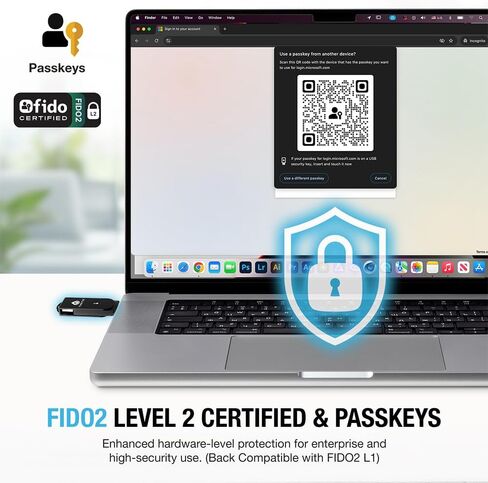 Thetis Pro For Business - FIDO2 Security Key L2 MFA & NFC Passkey Access For School ERP, Employee Online Account, Compatible with Coinbase Google Workspace Apple ID Window Salesforce,Dual USB A +USB C in Kuwait