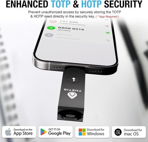 Thetis Pro For Business - FIDO2 Security Key L2 MFA & NFC Passkey Access For School ERP, Employee Online Account, Compatible with Coinbase Google Workspace Apple ID Window Salesforce,Dual USB A +USB C in Kuwait
