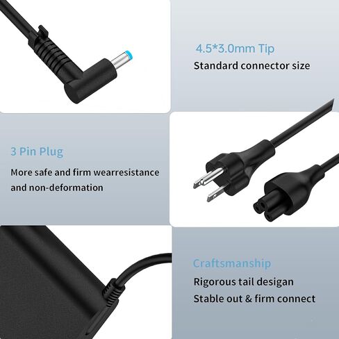 90W 19.5V 4.62A Laptop Charger L24008-001 Compatible with HP Pavilion 15 17 M4 Envy TouchSmart 14 15 17 17-j020us 937532-850 710413-001 937520-002 AC Adapter Power Supply Cord in Kuwait