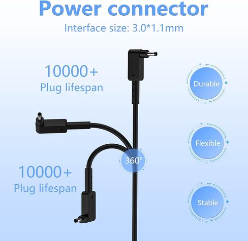 45W Laptop Charger for Acer Aspire 1 3 5 N20C5 N23C3 N23H1 ADP-45FE F PA-1450-26 A515-44 A515-45 A515-46 A515-45-R74Z A515-46-R3UB A515-54 A515-56 A315-24P-R7VH 19V 2.37A 3.0*1.1mm Adapter Power Cord in Kuwait