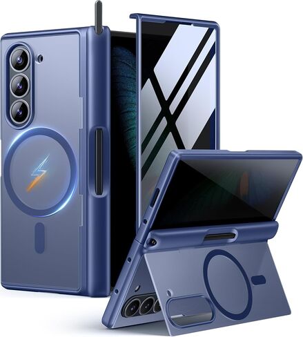 MOBOSI for Z Fold 6 Case with Privacy Screen Protector, Black in Kuwait