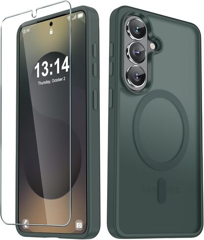 YENAPOON for Samsung Galaxy S26 Case, Matte Magnetic Phone Cover, Black in Kuwait