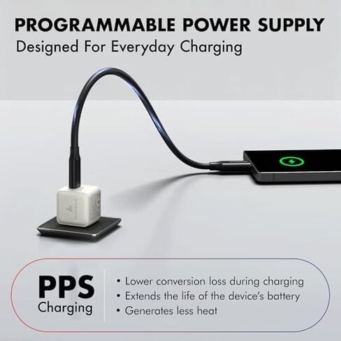PD 20W & PD 30W GaN Charger, Type-C Fast Charger Compatible for iPhone 17/16/16 Pro Max/15 Series/iPad Pro, Smartphones & Tablets, QC 3.0,Compact Foldable Plug Design, Smart Power Delivery in Kuwait