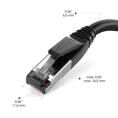 KabelDirekt – CAT8 Ethernet Cable 40Gbps – 9.5ft in Kuwait