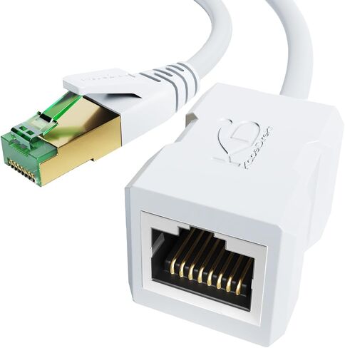 KabelDirekt – Ethernet Extension Cable 10Gbps – 5ft, White in Kuwait