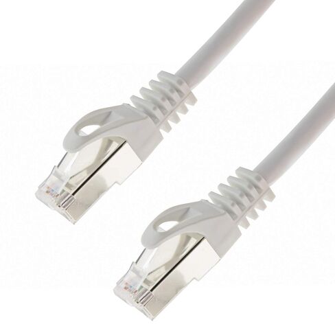 Network Cable S/FTP PIMF Cat. 7 2.00 m White Patch Cable Gigabit Ethernet LAN DSL CAT7 Cable in Kuwait