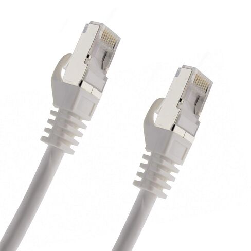 Network Cable S/FTP PIMF Cat. 7 2.00 m White Patch Cable Gigabit Ethernet LAN DSL CAT7 Cable in Kuwait