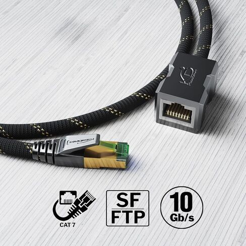 KabelDirekt – Ethernet Extension Cable 10Gbps – 5ft, Braided in Kuwait