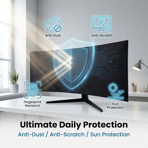 34 Inch Curved Monitor Cover for Alienware Samsung LG ASUS Gigabyte in Kuwait