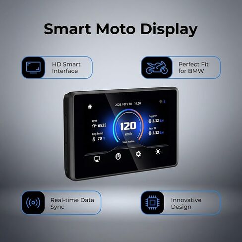 5" Motorcycle GPS for Select BMW Models, CarPlay/Android Auto in Kuwait