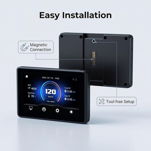 5" Motorcycle GPS for Select BMW Models, CarPlay/Android Auto in Kuwait