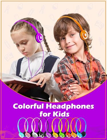 10 Pack Classroom Headphones Bulk for Kids School Students Wired in Kuwait