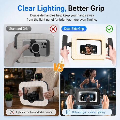 Smartphone Video Creator Kit with Handheld Ring Light, Tripod & Remote in Kuwait