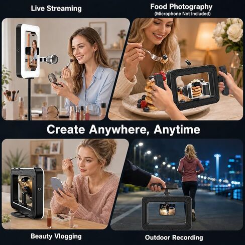 Smartphone Video Creator Kit with Handheld Ring Light, Tripod & Remote in Kuwait