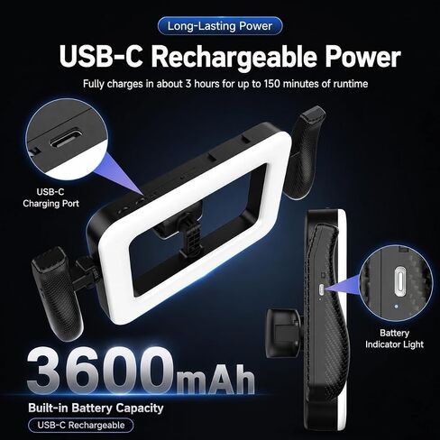 Smartphone Video Creator Kit with Handheld Ring Light, Tripod & Remote in Kuwait