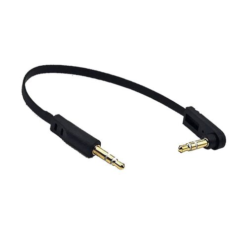 6 Inch 3.5mm Stereo Jack Audio Cable, Straight Male to Right Angle Male 1/8" TRS Plug AUX Cord for Headphone, Speaker, Car Audio, Home Audio, 5 Pack in Kuwait