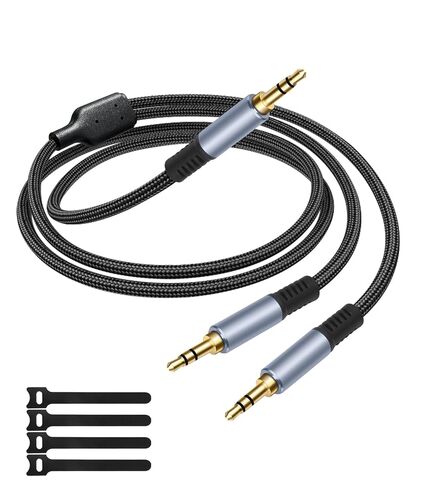 1/8" TRS Stereo Splitter Cable 10FT(Splitter 20cm), Male to Dual Male, 3.5mm Y-Splitter Stereo Cable, for Speakers, Headphone, Cell Phone PC Laptop, Perfect for Switching or Two Sets of Speakers in Kuwait