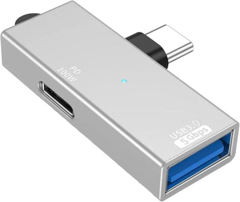 [Apple MFi Certified] USB-C Splitter with 100W Fast Charging Port and 5Gbps USB 3.0, 2-in-1 Thunderbolt 4/3 OTG Adapter for iPhone 17/16/15 Pro Max, iPad Pro, MacBook, Rog Ally, Steam Deck in Saudi Arabia