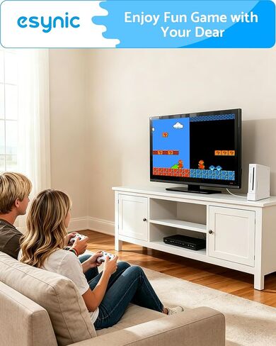 eSynic Wii to HDMI Adapter 1080P-Portable HDMI Converter for Nintendo Wii/Wii U to HDTV-Includes HDMI Cable-Plug & Play-Supports 480p/720p/1080p –Perfect for Family Game Night with Kids in Kuwait