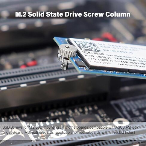 Knurled Stainless Steel Mounting Screws for M.2 NVMe SSD, Pack 12 in Kuwait