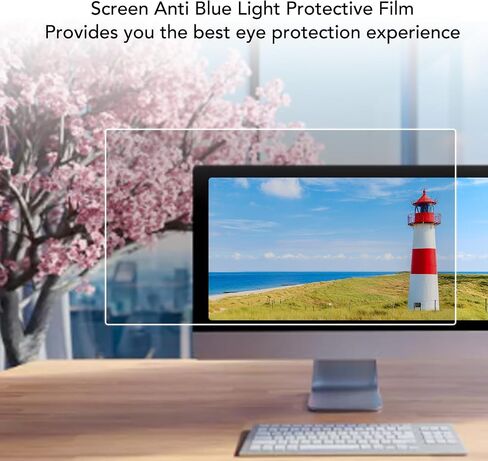 Anti Blue Light Screen Protector, Anti UV Eye Blue Light Blocking Screen Protector, Computer Screen Blue Light Blocker for 24 Inch Diagonal LED PC Monitor (21 x 12in) in Kuwait