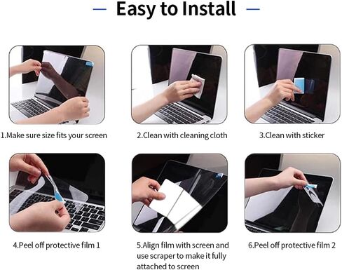 fosa Blue Light Blocking Screen Protector High Transmittance & Glare Blue Light Filter for 24inch Monitor with 16:9 Aspect Ratio (13.3) in Kuwait