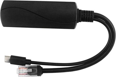 10/100 / 1000Mbps USB Type C Active Gigabit PoE Splitter 5V IEEE802.3af Power Over Ethernet for 4 4B Power Over Ethernet Injector Splitter Camera Adapter in Kuwait