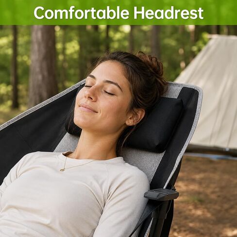 Hammock Swinging Rocking Camping Chairs with Footrest for Adults up to 400lbs,Folding Portable Chair with Cup Holder and Pillow,Heavy Duty Chair for Beach,RV Travel,Hiking in Kuwait
