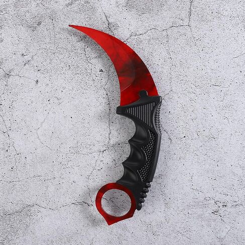 2 Pack Karambit Knife Without Cutting Edge with Sheath No Cutting Edge Knife for Beginner (Gold&Red) in Kuwait