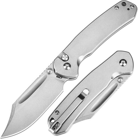CJRB Bowie Pyrite Folding Knife, 3.11" AR-RPM9 Blade, Slip Joint Knife in Kuwait