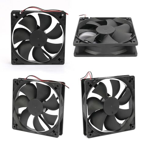12025 Cooling Fan 120mm x 120mm x 25mm DC 12V 2Pcs Dual Ball Bearings Brushless 2Pin XH2.54 2700RPM in Kuwait