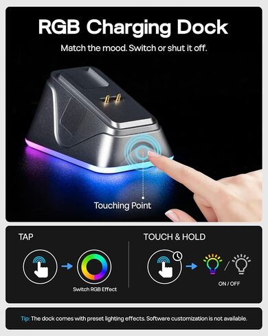 EPOMAKER NEX Pro Wireless Gaming Mouse with RGB Charging Dock in Saudi Arabia