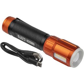 Klein Tools 56412 Rechargeable LED Flashlight with Flood Light, 500 lumens, USB-C Rechargeable, Pocket Clip, Magnet, for Professional Work in Kuwait