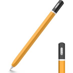 Apple Pencil 2nd Generation case, Silicone Apple Pencil 2 Sleeve Classic Pencil Design Cover Perfect Grip Skin Compatible with Apple Pencil 2nd Generation（Grey） in Kuwait